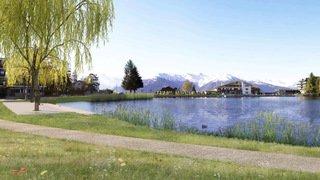 Projet à Grenon, pièce maîtresse du Jardin urbain qui relie les centres historiques de Crans et Montana